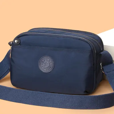 Waterproof Nylon Oxford Women's Shoulder Bag, Casual Printed Bag for Middle-Aged Women - 5