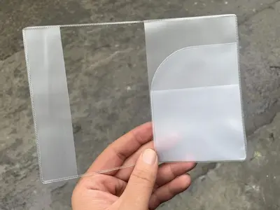 Pvc buzlu şeffaf Kore pasaportu pasaport kapağı hazır belge kapağı su geçirmez buzlu seyahat çok fonksiyonlu klip üreticisi - 7