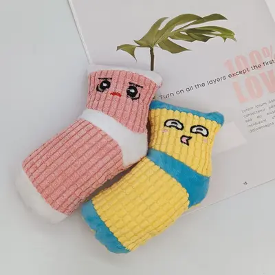 Kedi ve Köpek Peluş Oyuncak Seti, Sesli, Küçük ve Orta Boy - 5