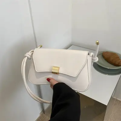 Kadın Tek Omuz Çapraz Çanta, Minimalist Baget Çanta, Sonbahar Modeli - 6
