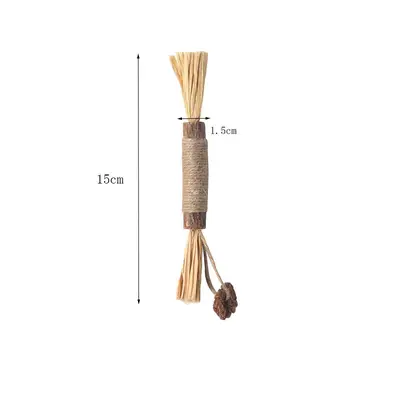 Silvervine-Kaustab, Katzenminze-Ball und Raffia-Katzenspielzeug - 7