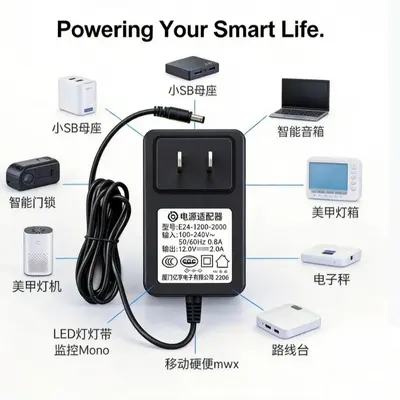 24W elektrik adaptörü router için