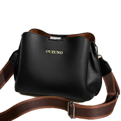 Große Damenachseltasche aus weichem Leder - 5