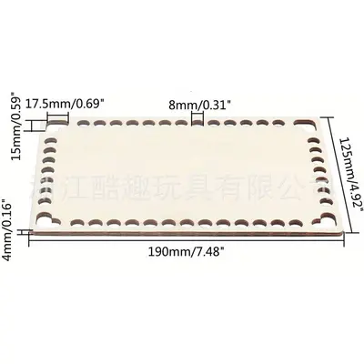 Foreign trade wooden bag mini canvas fixed frame DIY round wooden board small embroidery frame perforated. - 12