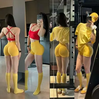 Karın Sıkılaştırıcı Üç Çeyrek Yoga Taytı, Düşük Bel, Kalça Kaldırıcı