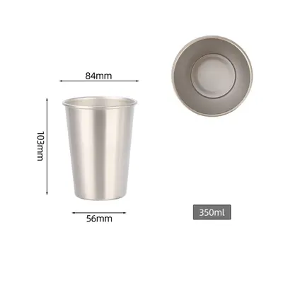 304 Stainless Steel Camping Cup for Coffee and Cold Drinks - 3