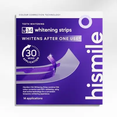 Hismile V34 diş beyazlatma bandı, sigara ve çay lekelerine karşı