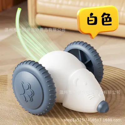 Cat Toy Electric Mouse with Automatic Running Car and Self-Play Cat Teaser - 9