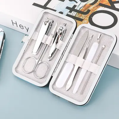 7-Piece Cartoon-Print Nail Scissors Set