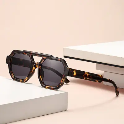 Polygon-Herren-Sonnenbrille, UV-Schutz, Vollrand - 11