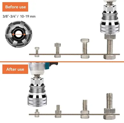 Electric Wrench Socket Adapter for 3/8-3/4" Drive, 10-19 mm