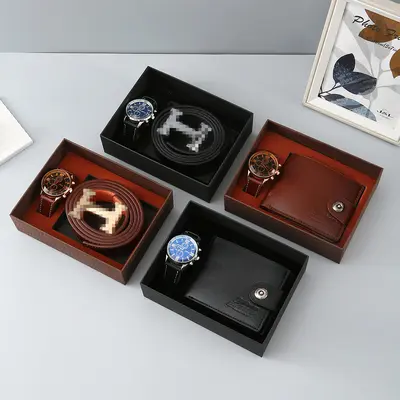 Herrn-Geschenkset mit Geldbörse und Gürtel