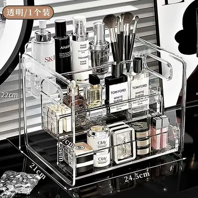 Kosmetik-Schreibtischorganizer Parfüm-Ausstellungsständer Stufenweise Aufbewahrungsbox Wohn- und Schlafzimmer Toner und Lotion Organizer - 7