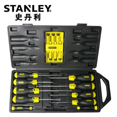 Stanley tornavida seti, düz uçlu, Phillips, Torx, manyetik