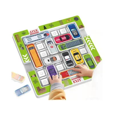 Kinder-Auto Huarongdao Schiebepuzzle, Parkplatz-Labyrinth Logikspielzeug