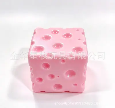 Cheese Squishy Toy, Slow Rebound, Ultra-Thin Soft Stress Relief Ball - 8