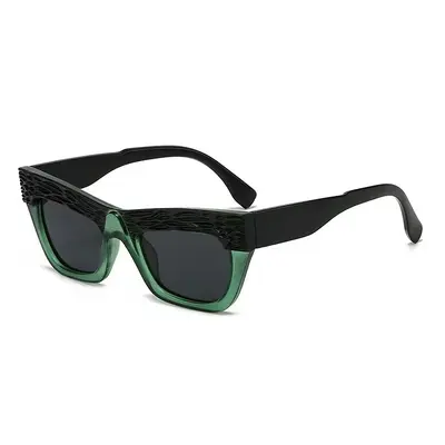Oversize-Cat-Eye-Sonnenbrille, eckig, Sonnenschutz, unisex - 9