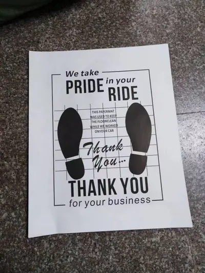 Disposable Waterproof Kraft Paper Car Floor Mats for Car Wash Shops - 8