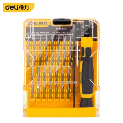 Deli DL1033D hassas tornavida seti