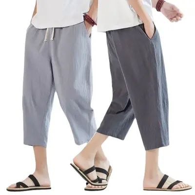Erkek Yazlık Ultra İnce Buz İpek Şort, Hızlı Kuruyan Spor Pantolon