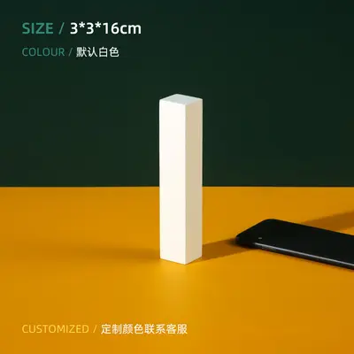 Photography geometry photo scene white small square cuboid box product photography background decoration arrangement - 9