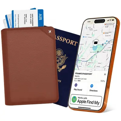 Passport wallet with Apple Find My location tracking - 7