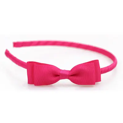 Simple Plain Rowan Bow Headband