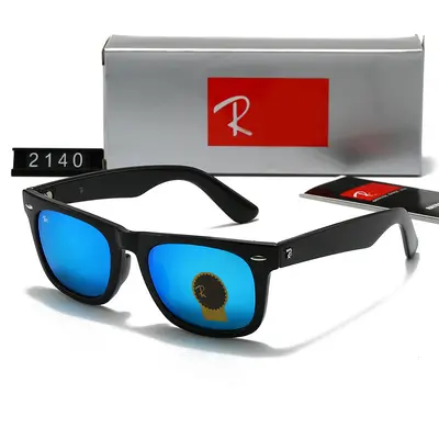 Glass Lens Square Frame Sunglasses Model 2140 - 4
