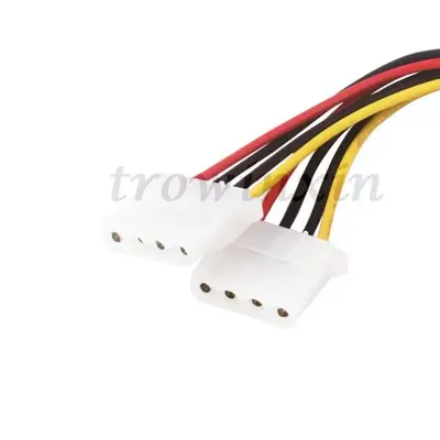 SATA Male to IDE Female Power Cable, Reverse Cable, 1-to-2 Splitter