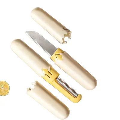 Çift başlı meyve bıçağı, 2 in 1 soyucu, premium kalite - 6