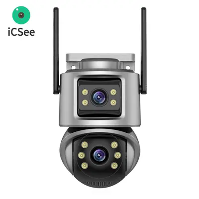 PTZWifi Kamera Außenbereich Nachtsicht Dual-Screen Menschenerkennung 4MP Sicherheit CCTV Überwachungs-IP-Kamera