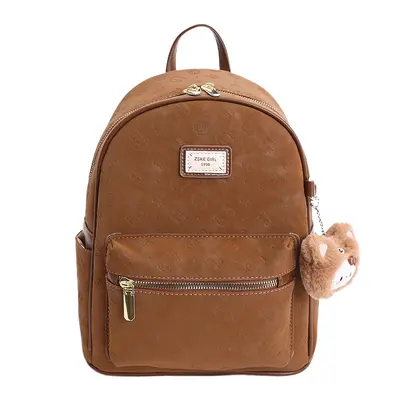 Embossed Fashion Backpack, Large Capacity for Students and Commuting - 10