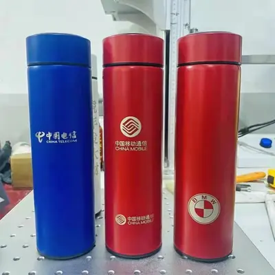 İş Tipi Vakumlu Paslanmaz Çelik Termos, Lazer Gravürlü, Çok Renkli - 3