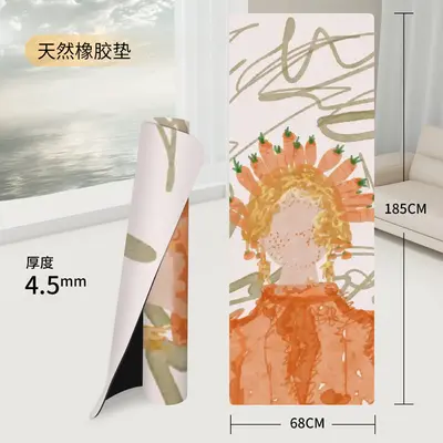 SanFan professional yoga mat, PU, natural rubber, non-slip - 7