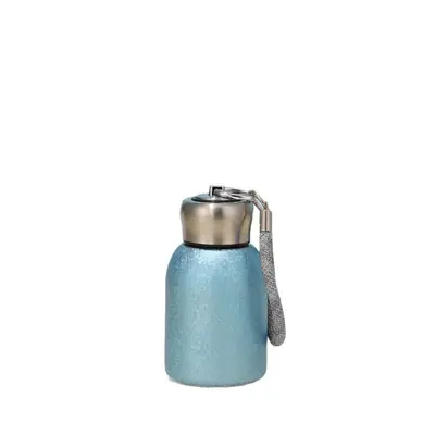 316 Stainless Steel Double-Wall Vacuum Thermos Cup with Loop Handle - 6