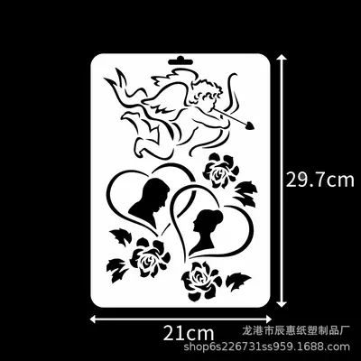 Пластиковый трафарет с полым рисунком из серии Chenhui Paper Plastic Character для детей и студентов, инновационный трафарет для граффити, рисования из ПЭТ