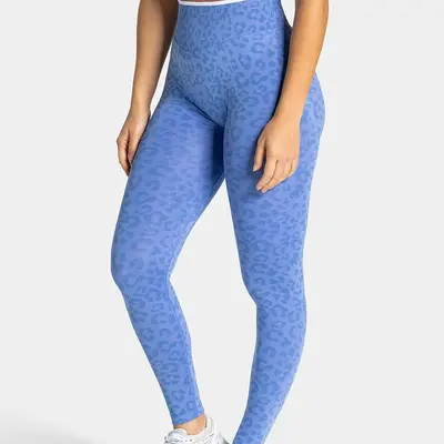 Hip-Lifting Yoga Pants with Tummy Control and Leopard Print Fitness Leggings - 6