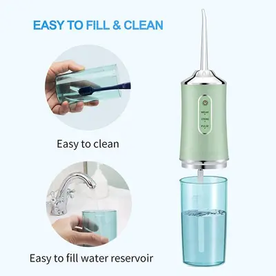 Portable Electric Ultrasonic Dental Irrigator and Teeth Cleaner - 3