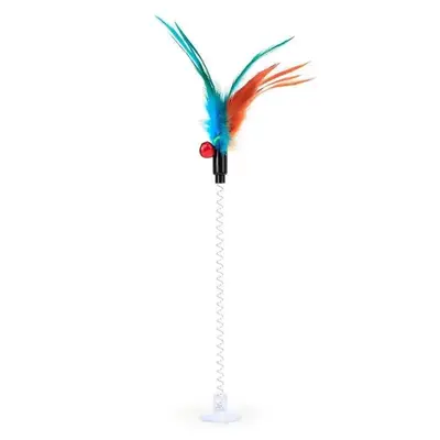 Roly-Poly Mouse Cat Toy with Teaser Wand - 13