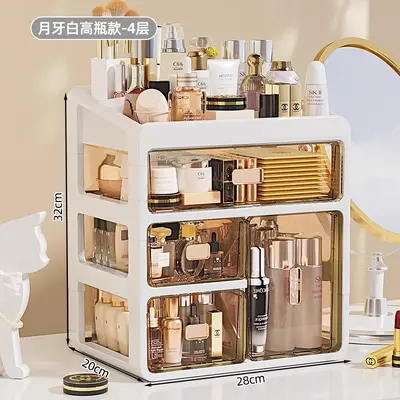 Cosmetics storage box acrylic desktop organizer - 8