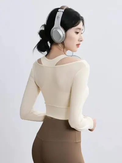 瑜伽服女2026新款普拉提高级感训练服跑步运动上衣健身长袖套装秋