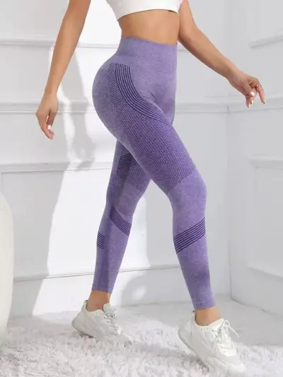 Seamless Butt-Lifting Yoga Pants, High Waist, Tummy Control, Women - 7