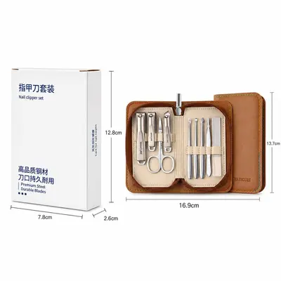 Stainless steel nail care set, German quality - 12