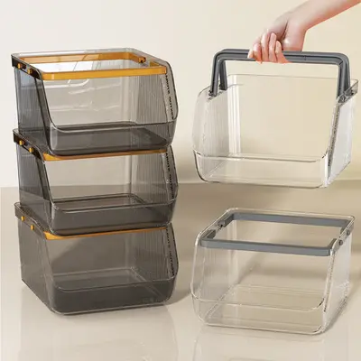 Acrylic Storage Box Clear Stackable Large Capacity - 1