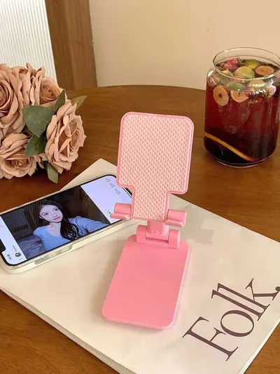 Foldable Desktop Phone and Tablet Stand for Photos and Live Streaming - 9