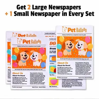 Durable Newspaper Dog Toy, Crinkle, Interactive