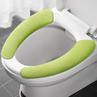 Washable Adhesive Toilet Seat Pad, Electrostatic, All-Season - 8