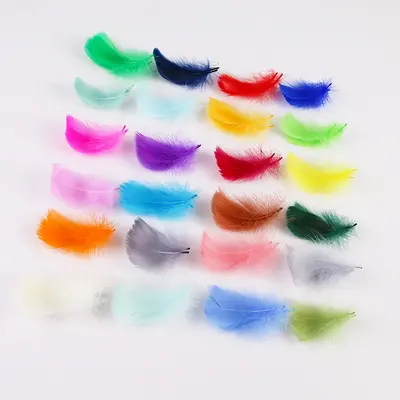 36 Colours Small Dyed Swan Feathers for DIY Jewelry - 4