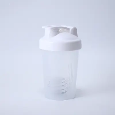 Sarsıntı fincan spor su bardağı taşınabilir protein tozu yemek yerine milkshake karıştırma kabı 400 ml plastik spor sallama fincan erkekler için - 7