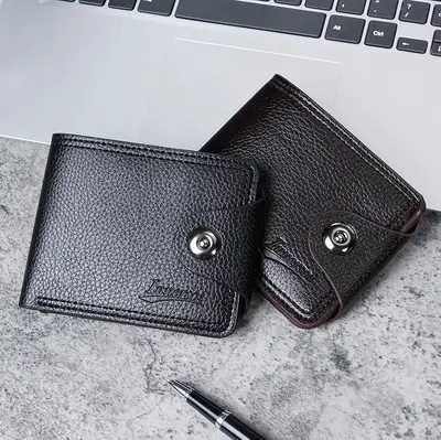 Men's Short Wallet, Multi-Card Slots, Coin Pocket - 1